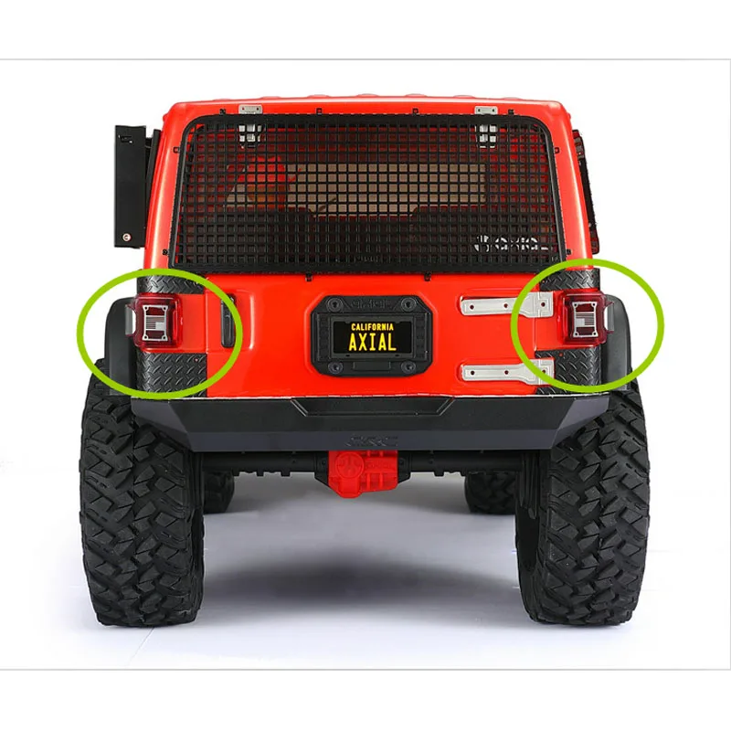 for  AXIAL SCX10 III Tail Light Trim Tail Light Shade Trim Metal Tail Light Shade Man JEEP Wrangler RC Car Upgrade Accessories