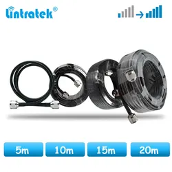 lintratek Coaxial Cable 20M 15M 10M N Male To N Male for Mobile cell phone Cellular Signal Amplifier Booster repeater 5D cable