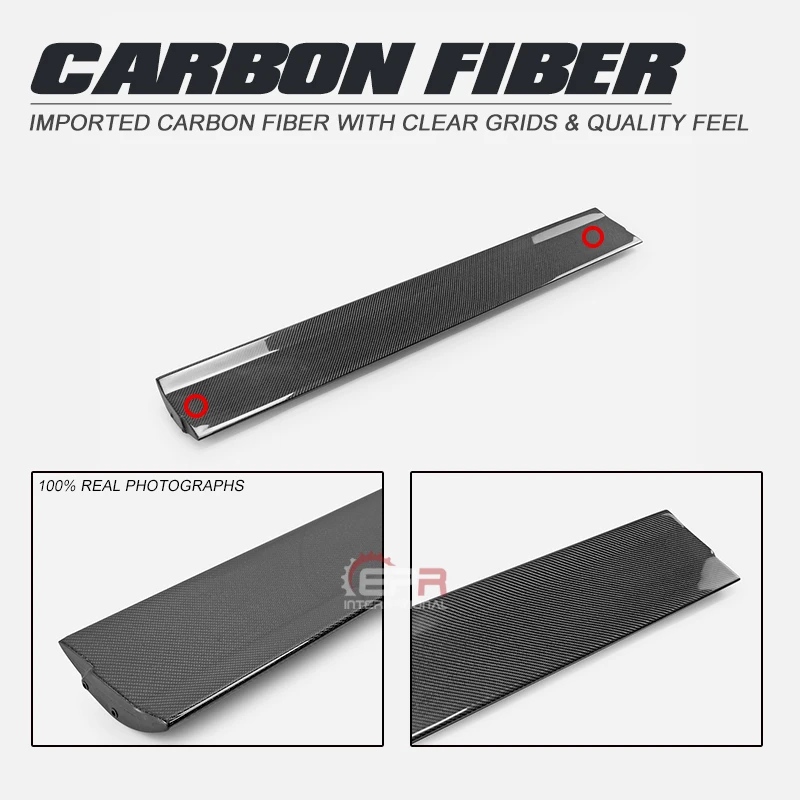 For Nissan Skyline GTR R34 BNR34 Carbon Fiber SP-Style Rear Trunk Spoiler Wing Middle Blade Replacement Trim Bodykits