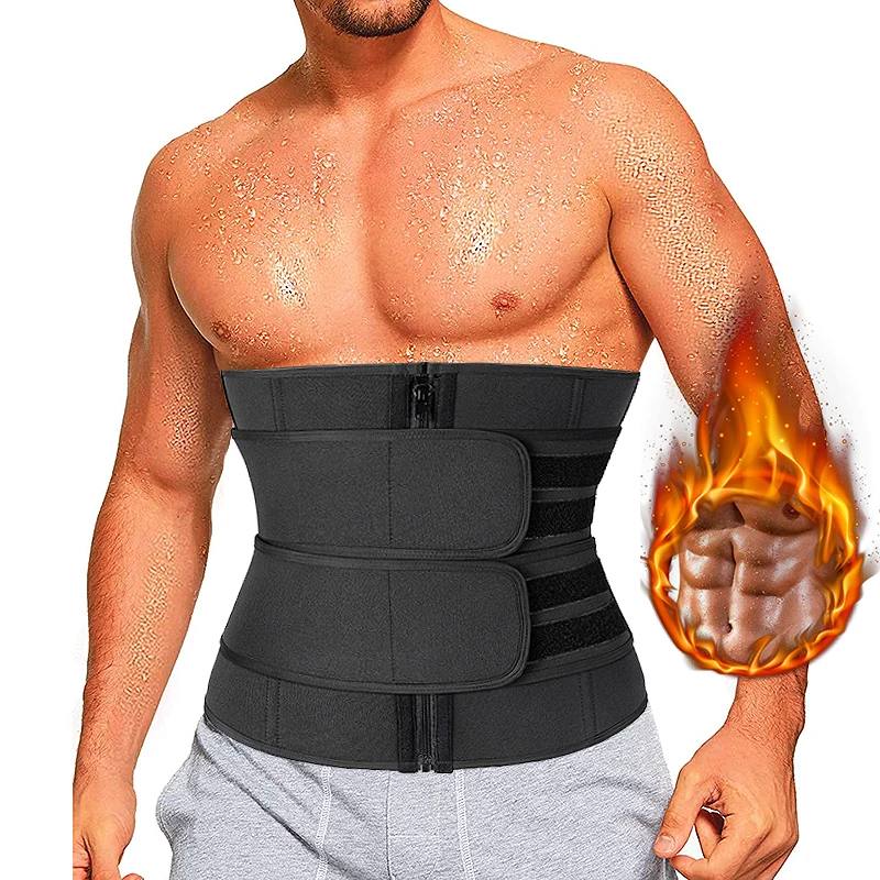 

Waist Trainer for Men Sweat Belt Body Shaper Sauna Trimmer Stomach Wraps Workout Band Waste Shaper Corset Belly with Strap