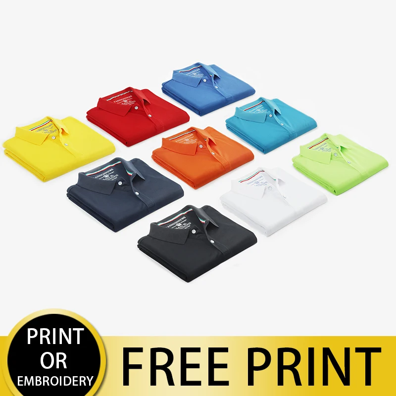 Polo Shirts Custom Logo Printing/embroidery 100% Polyester Breathable Male Polo Employee Polo Shirt Uniform Top Shirts For Men