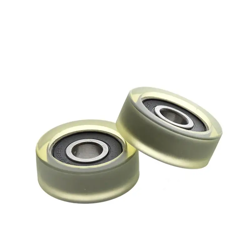 10 Stück/50 Stück Kunststoffbeschichtetes Lager 8*28*10mm PU 608 608RS Rollenführungsrad Riemenscheibe 8x28x10 mm – Detail 3