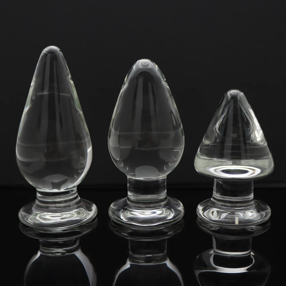 50mm Thick Butt Anal Plug Crystal Glass Sex Toys for Women Men Erotic Massager Stimulator Dildo Anal Toys Adult Product Plug 18+