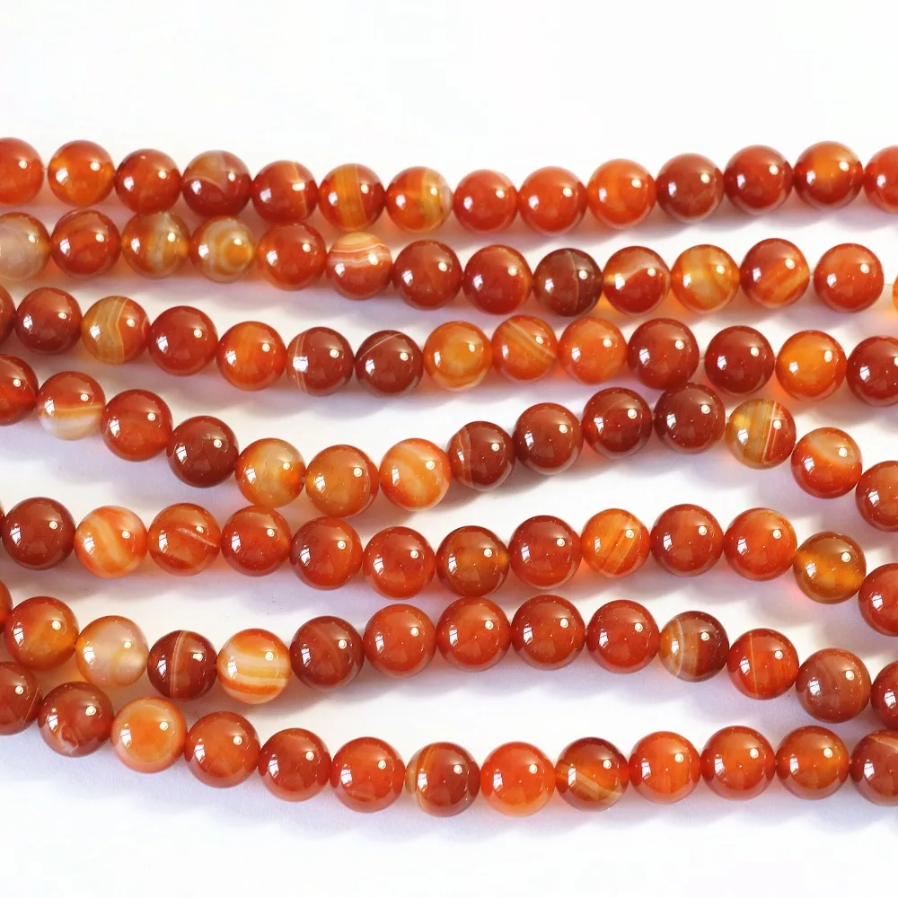 Natural red dragon vein stone carnelian onyx agat loose beads 6mm 8mm 10mm 12mm hot sale round spacer women diy jewelry 15\'\' A39