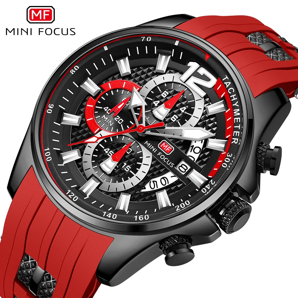 Mini Focus New Watches Men Top Brand Luxury Quartz Sport Wristwatches Reloj Hombre Montre Homme Relogio Masculino Silicone Strap