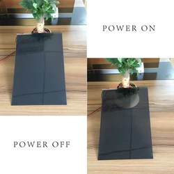 HOHOFILM 6colors 10cmx10cm Smart Film Window Film PDLC sample Switchable Film For Home,Building, hotel, office sticker