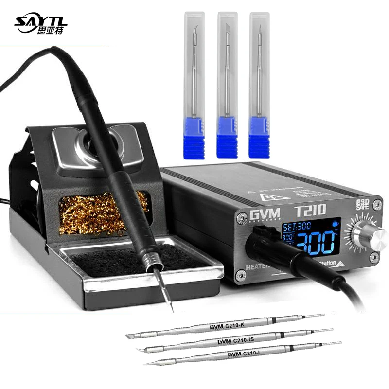 

T210 Soldering Station Portable Mini Rework Station Universal JBC C210 Tips 2S Quick Heating Micro Electronic Repair Welding