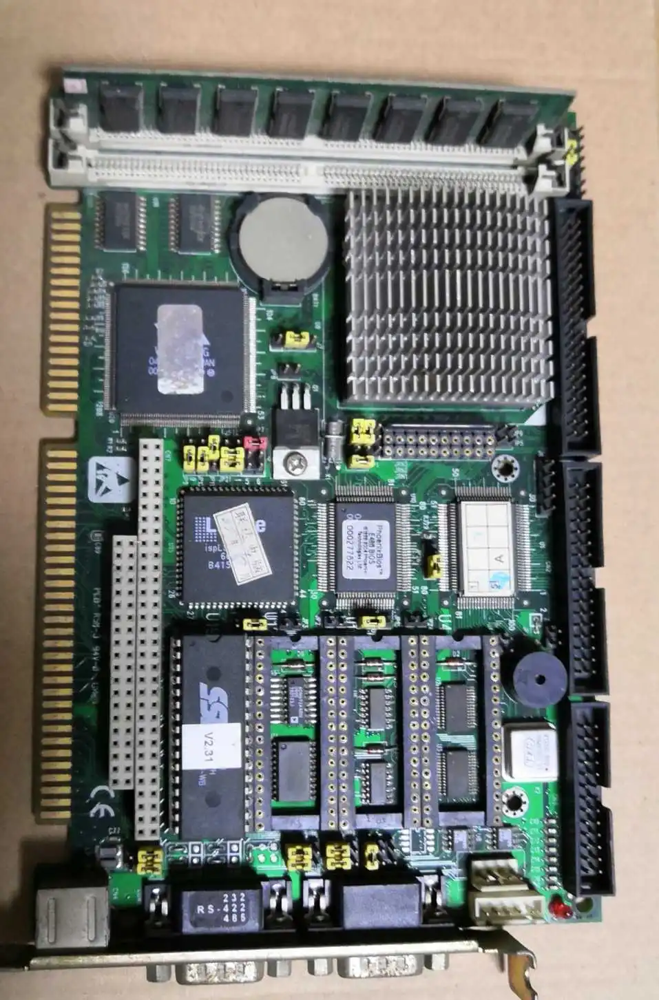 Original Advantech PCA-6144S REV: B2 half-length card motherboard with CPU memory