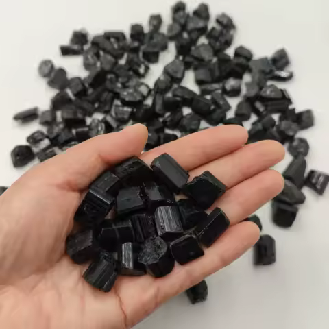 50g/Pack Bulk Lot Rare Rough Natural Black Tourmaline Raw Stone Quartz Crystal Reiki Healing Gemstone Mineral Specimen
