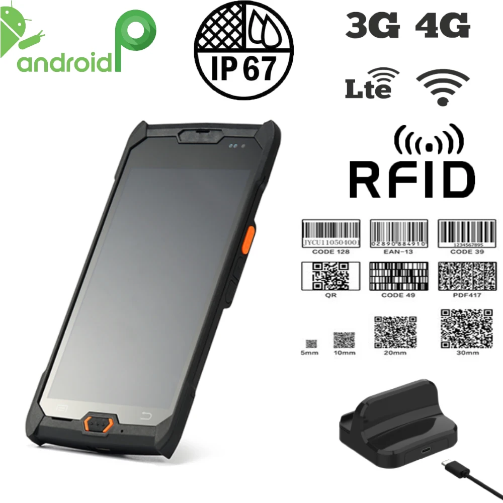 Imagem -01 - Dispositivo Portátil do Coletor de Dados do Varredor 1d & 2d qr com Wifi 4g Rfid Ip67 Pda Android 9.0 Terminal Handheld Ev-c50 Mais do Código de Barras dispositivo portatil do coletor de dados do varredor 1d 2d qr com wifi 4g rfid ip67 pda android 90 terminal handheld ev c50 mais do codigo de barras 01