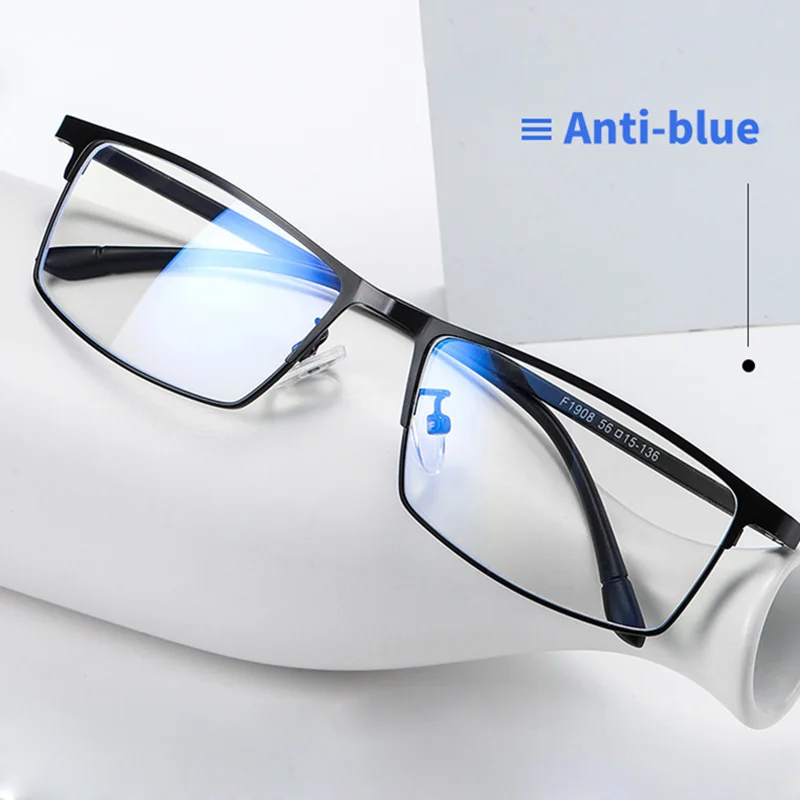 Anti Blue Light Glasses Men Eyeglasses Spectacles Gaming Computer Glasses Blocking Filter Reduces Male Business Improve Comfort