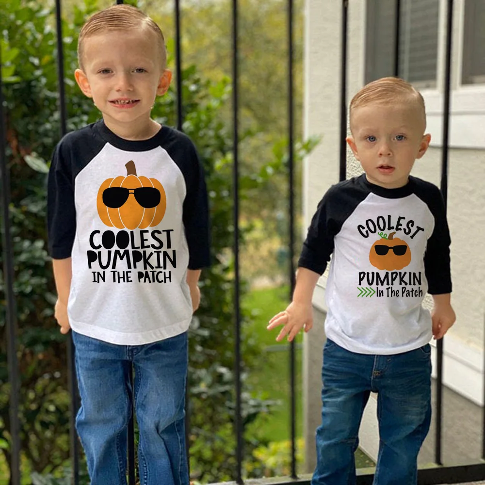 

Coolest Pumpkin In The Patch Pumpkin Patch Shirt Boys Fall Shirt Halloween Shirt Pumpkin Patch Kids Boys/girls Halloween Tops