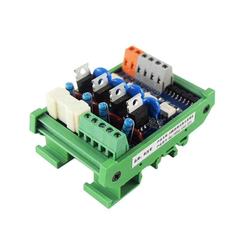 Huaqingjun 4-Channel PLC AC Amplifier Board Thyristor Short Circuit Protection Optocoupler Expansion Module for Contactors