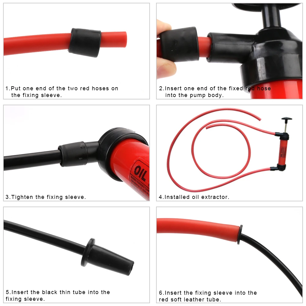 Vacuum Hand Pumps Siphon Sucker Transfer Car-styling Sucking Pipe For Pumping Fuel Gas Liquid Water Manual Oil Pump