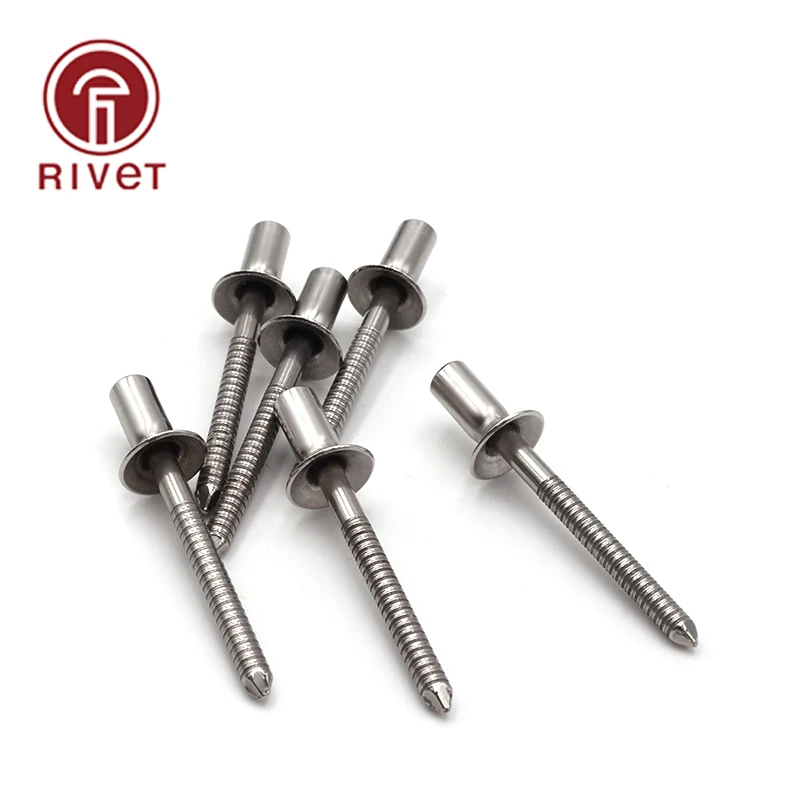 

304 Stainless Steel Closed End Countersunk Blind Rivet M4.8X8/10/12/13/14/16/18/20mm Waterproof Rivet Decorative Rivets Remaches