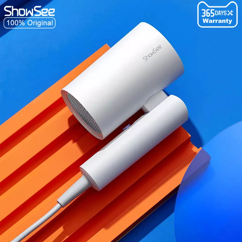Xiaomi Youpin ShowSee พับไดร์เป่าผม A4-W สำหรับ Air 1800W Professional Bush เครื่องเป่าผมเครื่องใช้ภายในบ้าน Diffuser