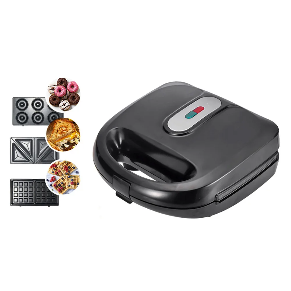 Multifunctional Sandwich Maker Household 6 in1 Waffle Panini Machine Bread Baking Pan Non-Stick Toaster Muffin Baker