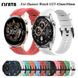 화웨이 시계 GT 3 GT3 42MM / 46MM 스마트 워치 밴드 스트랩에 대 한 실리콘 스트랩 GT2 2 프로 GT2E 2E 실리콘 팔찌 팔찌