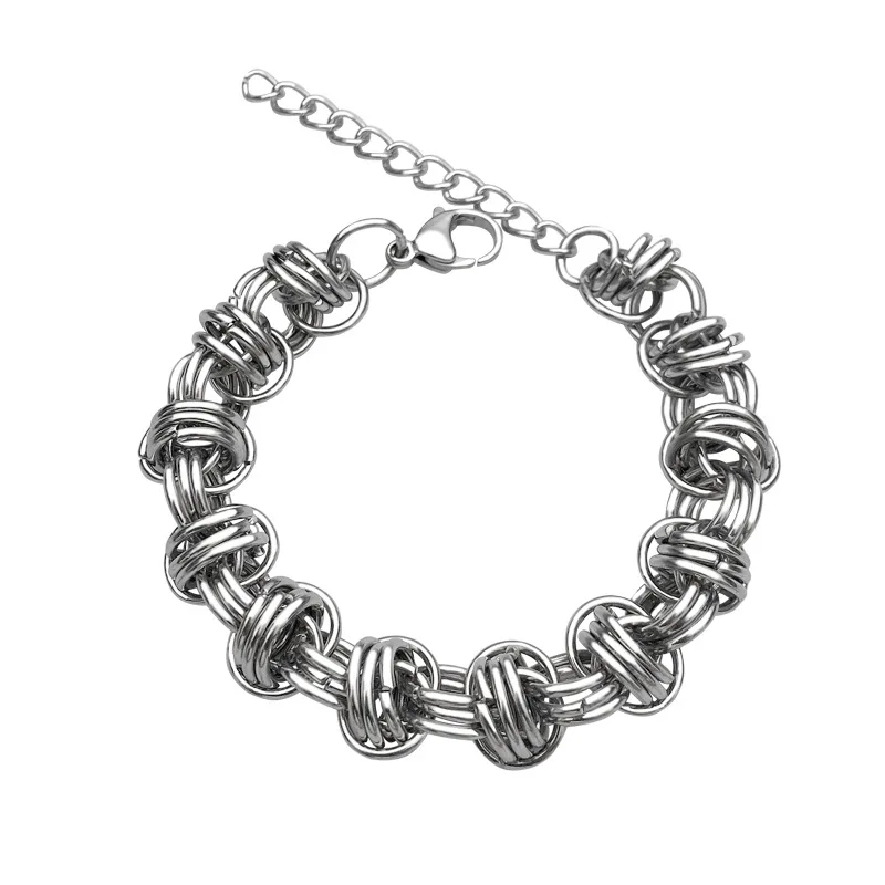 Fashion Titanium Steel Multi-round Bracelet Stainless Steel Simple Men And Women All-match Jewelry Hot Sale