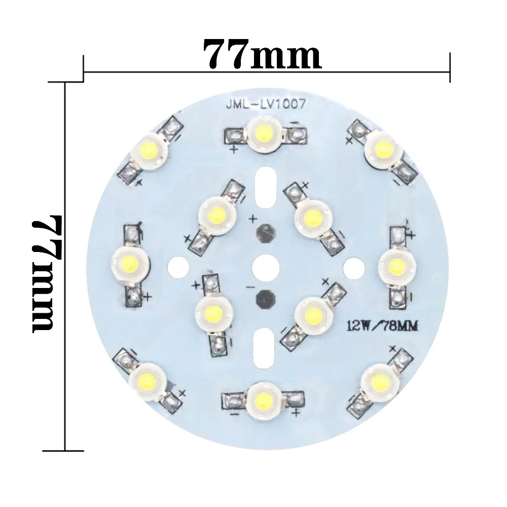 10pcs a lot Full Power 12W LED COB Light Bulb On Board For LED Light Lamp SpotLight Downlight Lamps For home Light Repair