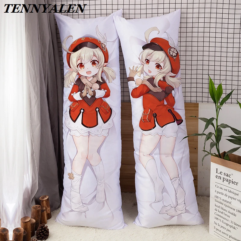 Project 2020 New Game cosplay pillow anime cosplay props Genshin Impact Klee HD printed pillowcase anime accessories cushion