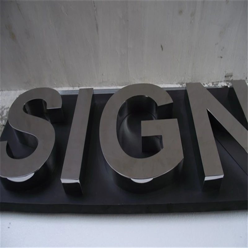 Custom Black Rvs Back Lit 3D Led Letters, Outdoor Achter Verlichte Winkel Teken Letters Voor Business Gevel Uithangbord