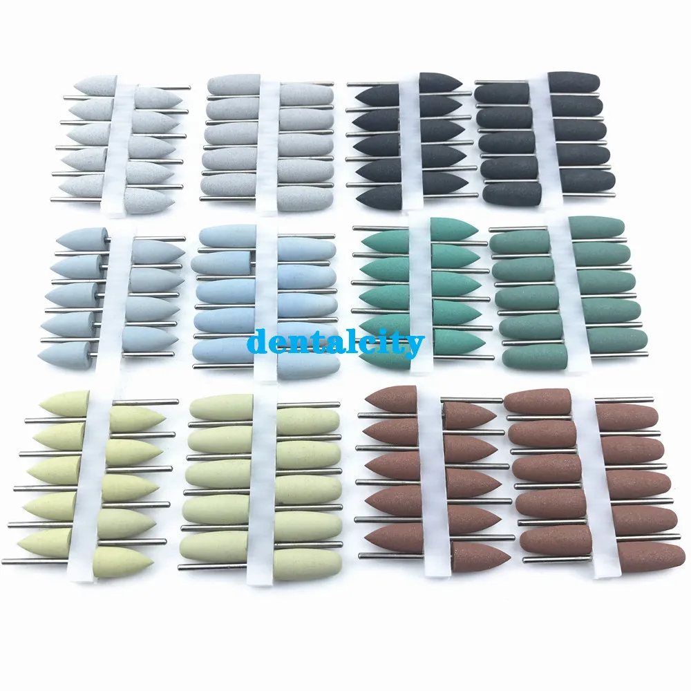 

Dental SILICONE Polishers Resin Base Acrylic Polishing Burs 2.35mm for Teeth Whitening resin burs