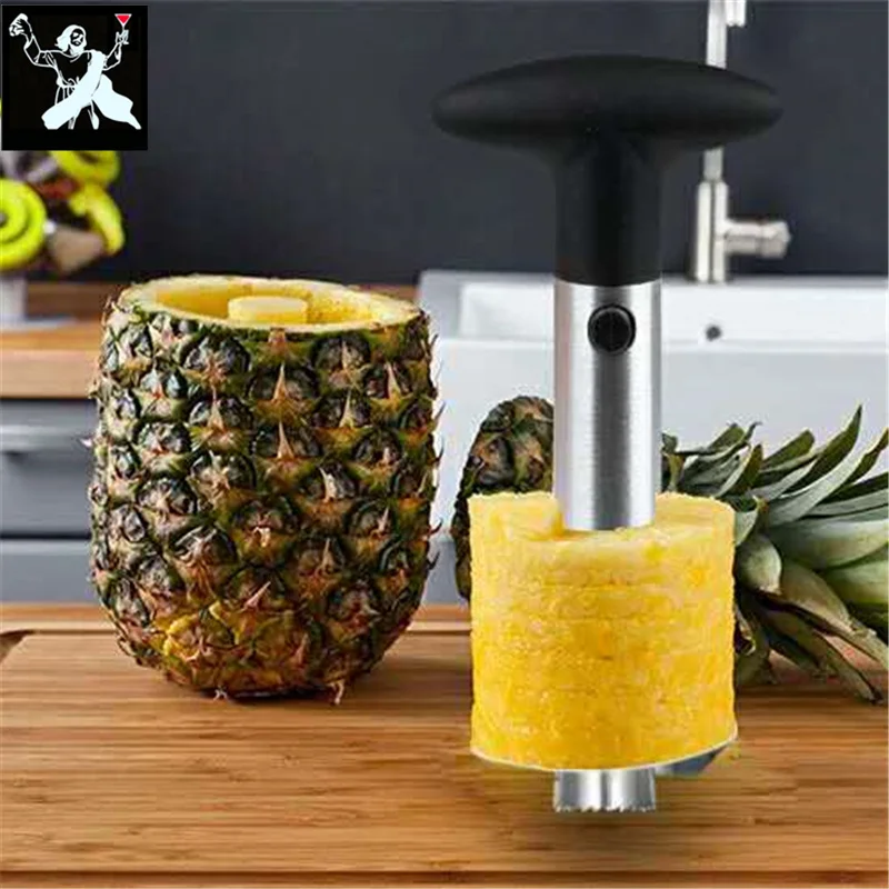 

Advanced Convenient Stainless Steel Fruit Pineapple Peeler Corer Slicer Cutter Kitchen Easy Gadget