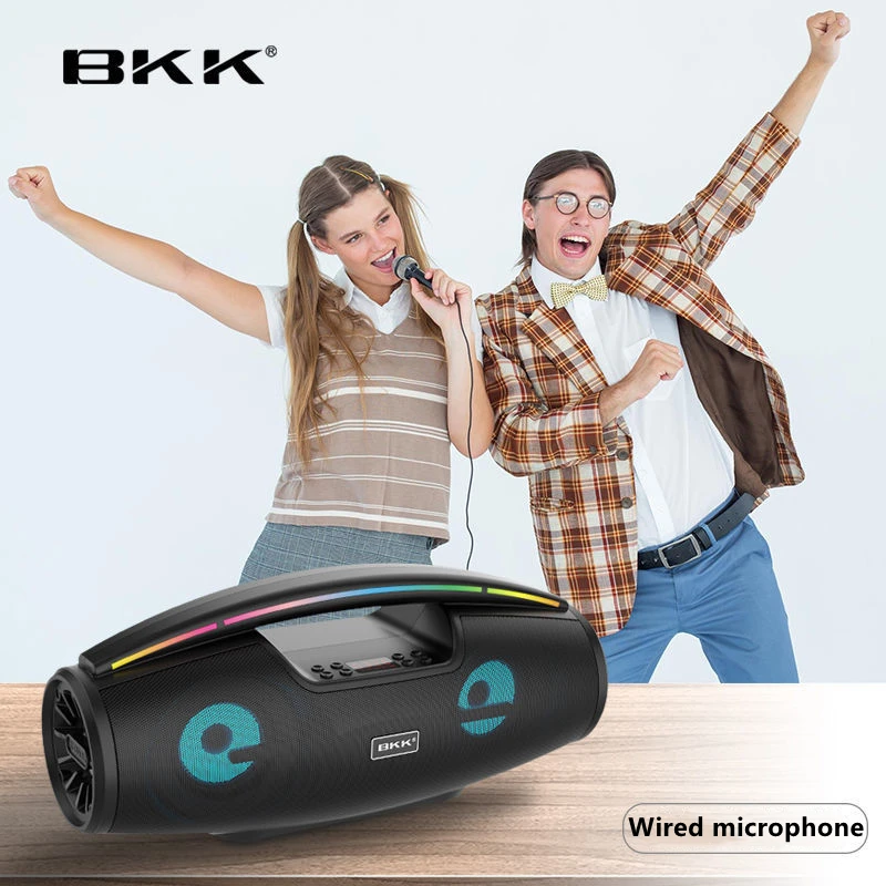 Беспроводная портативная Bluetooth-колонка с микрофоном, караоке, домашний кинотеатр, колонка для семейвечерние, колонка для компьютеров, музыкальный центр