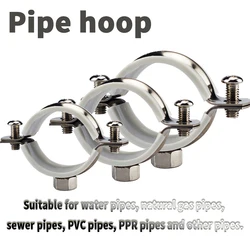 Free shipping 15mm-100mm 304 stainless steel tube clip water pipe plumbing Air conditioning copper pipe buckle