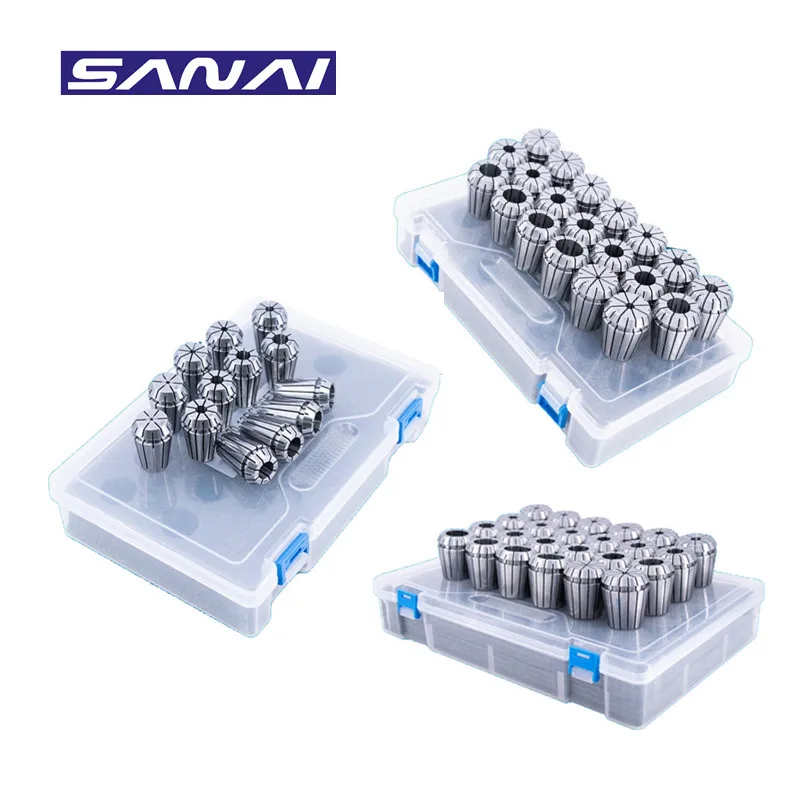 SANAI Combined Set ER40 Collet Chuck Spring Collet Tool Holder CNC Milling Drilling Engraving Tapping Lathe Machine Tools Collet