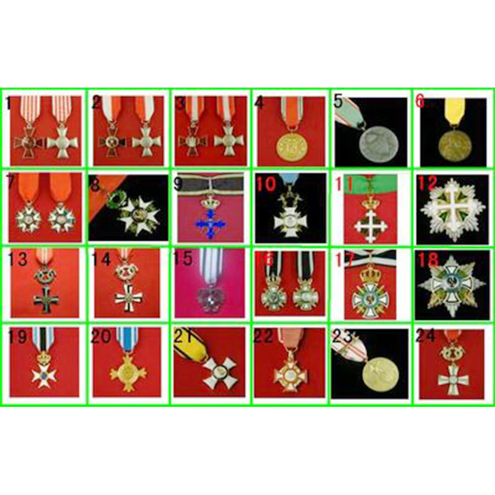 EuropeanCountries Red Lngram Hohensolen Saint Maurice, Bulgarian War Commemorates Bavaria, Austria, Finland Other Knights Badge