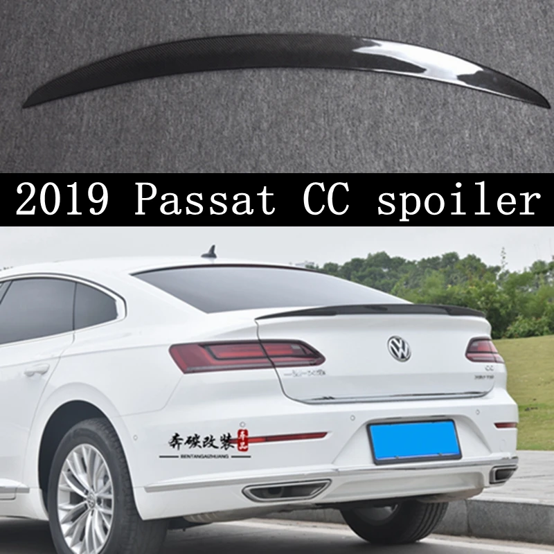 

Новинка 2019, спойлер Passat CC, задний спойлер на крышу из углеродного волокна типа P для Volkswagen Passat CC