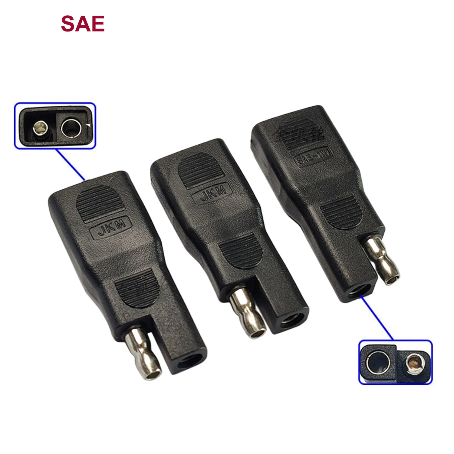Connecteur adaptateur de câble SAE à SAE pour panneaux automobiles, 2 pièces, Extension de polarité inversée, déconnexion rapide