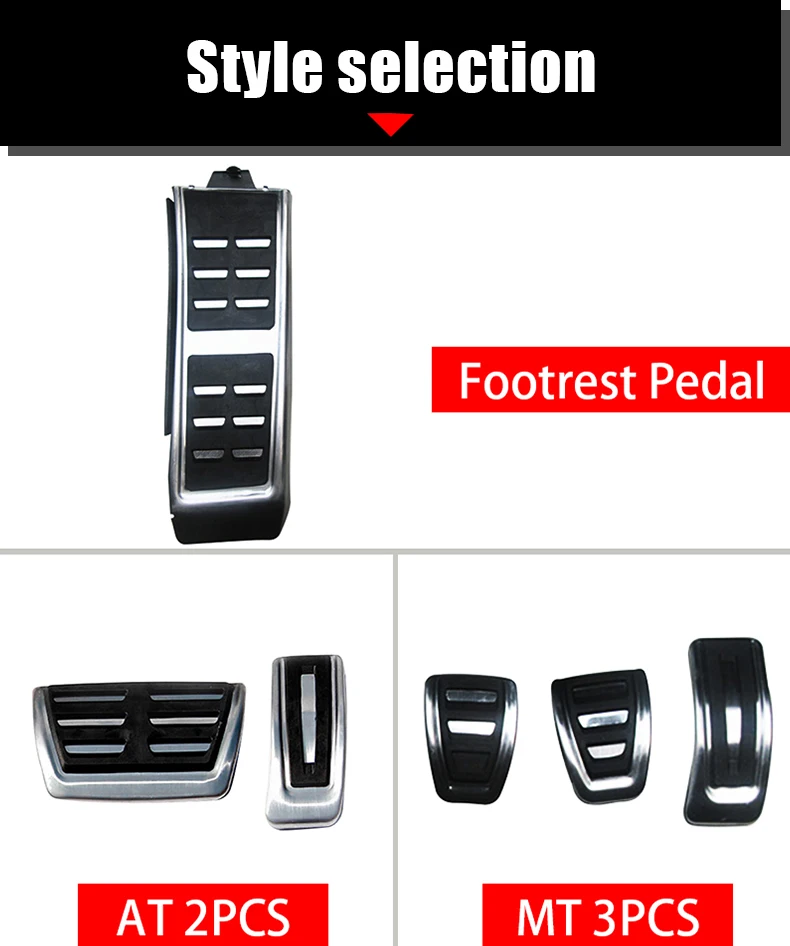 Für Audi A4 B8 S4 RS4 A6 C7 Avant A7 A8 H4 A5 S5 RS5 8T Q3 Q5 SQ5 8R Auto Gaspedal Bremse Fußstütze Pedale Kit Abdeckung Zubehör – Detail 3