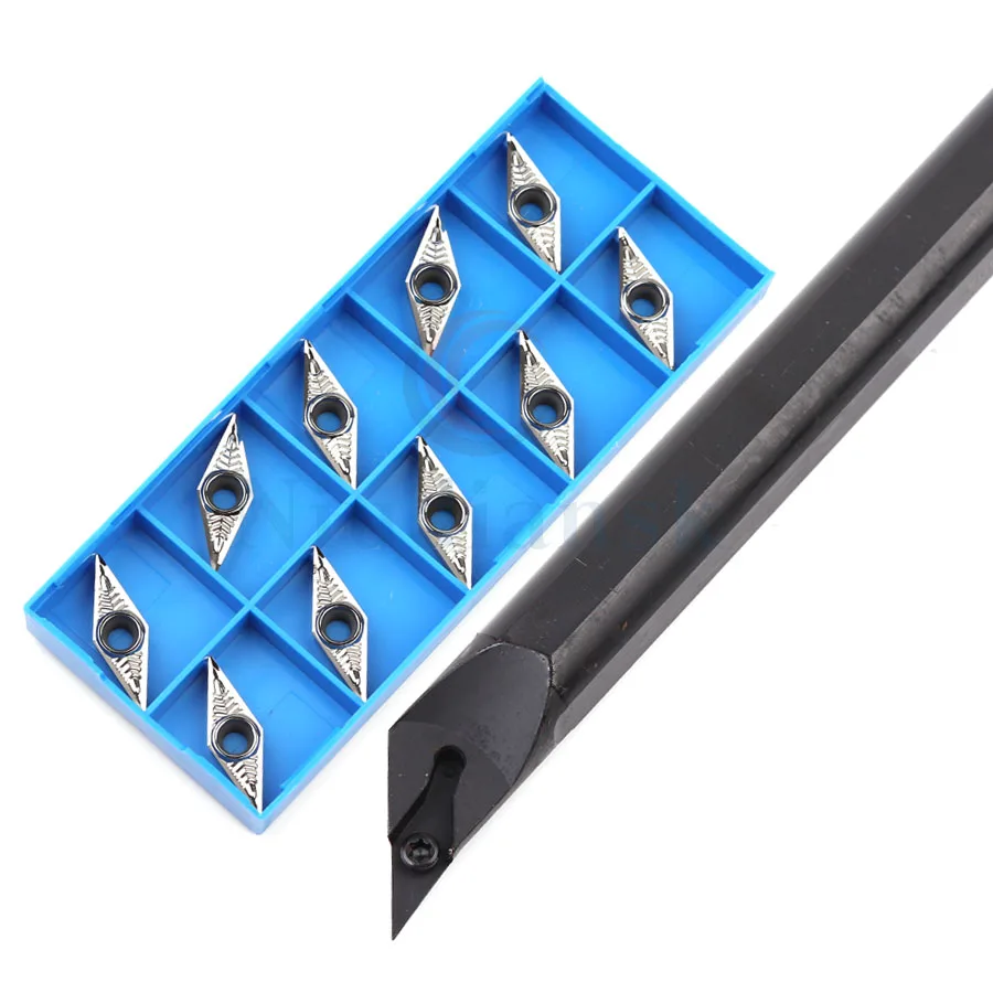 S20R-SVXBR16 S25S-SVXBR16 Internal turning toolholder Entry cutting angle 96°+10pcs VBGT VBMT Wear-resistant carbide CNC inserts
