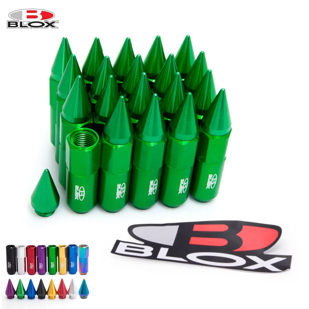 20PCS Blox M12X1.5/M12X1.25 High Quality Aluminium Extended Tuner Wheels Rims Lug Nuts With Spike HU-550NSPK