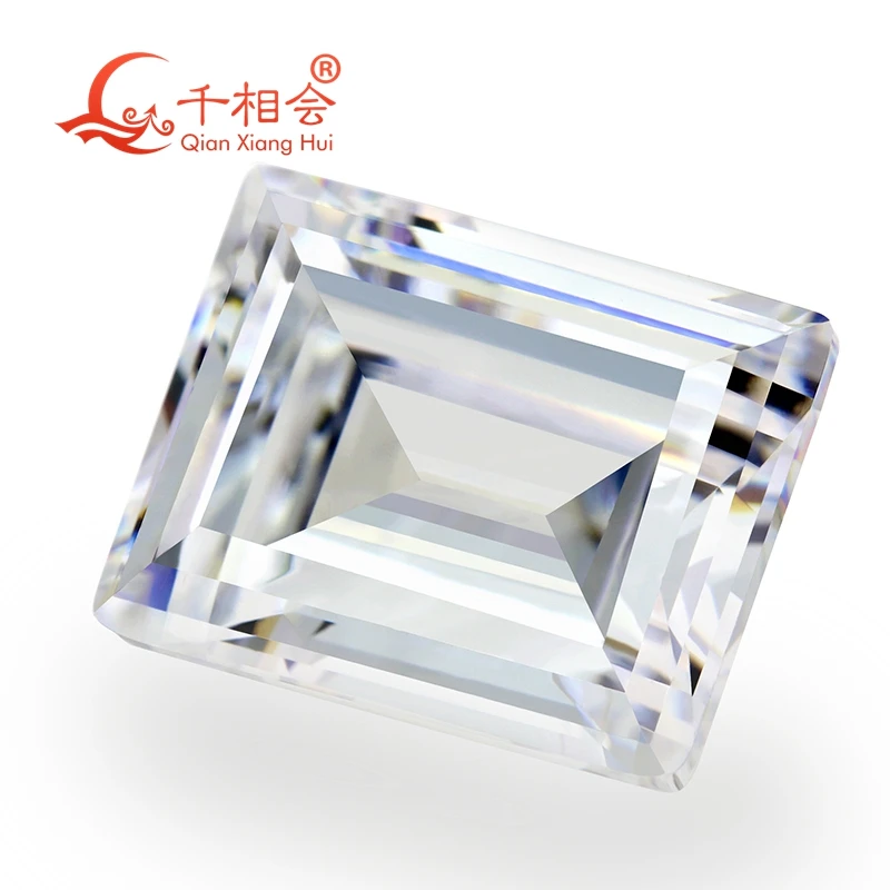 DF GH IJ white color  rectangle shape Moissanite baguette cut  loose stone for jewelry making