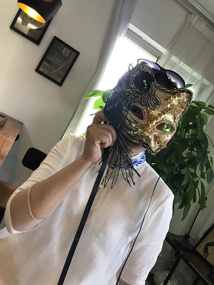 H3399แฟชั่นปาร์ตี้แมวหน้ากากฮาโลวีน Masquerade หน้ากากเจ้าหญิงไนท์คลับผู้หญิง Ball Venetian วิกผมแฟนซี