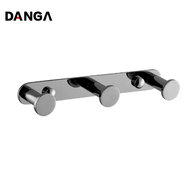 3/4/5/6 Pcs Towel Holder Metal Storage Rack Coat Hook Wall-mounted Storage Rack Shower Robe Hook Behind The Door Bathroom Shelf