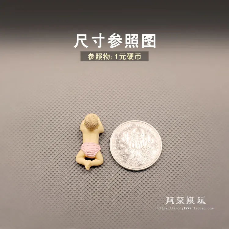 Miniatures Cute Climb Kids Doll Simulator Figure Crawl Baby Model Fairy Garden Ornaments Action Figures Figurine Educational Toy