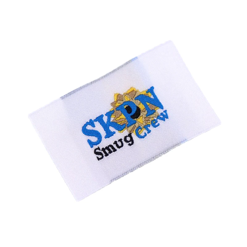 

Customized Wedding Garment Tag For Needlework Computer Woven Label For Clothing Metal Logo Sewing Accessories Fabric Tags