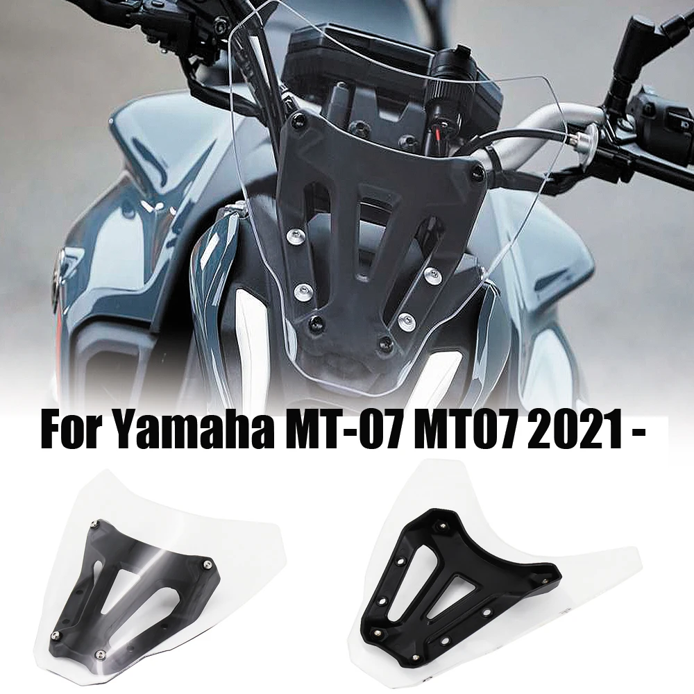 

NEW Motorcycle Parts Windshield Windscreen Wind Shield Deflectore For Yamaha MT-07 MT07 2021 -