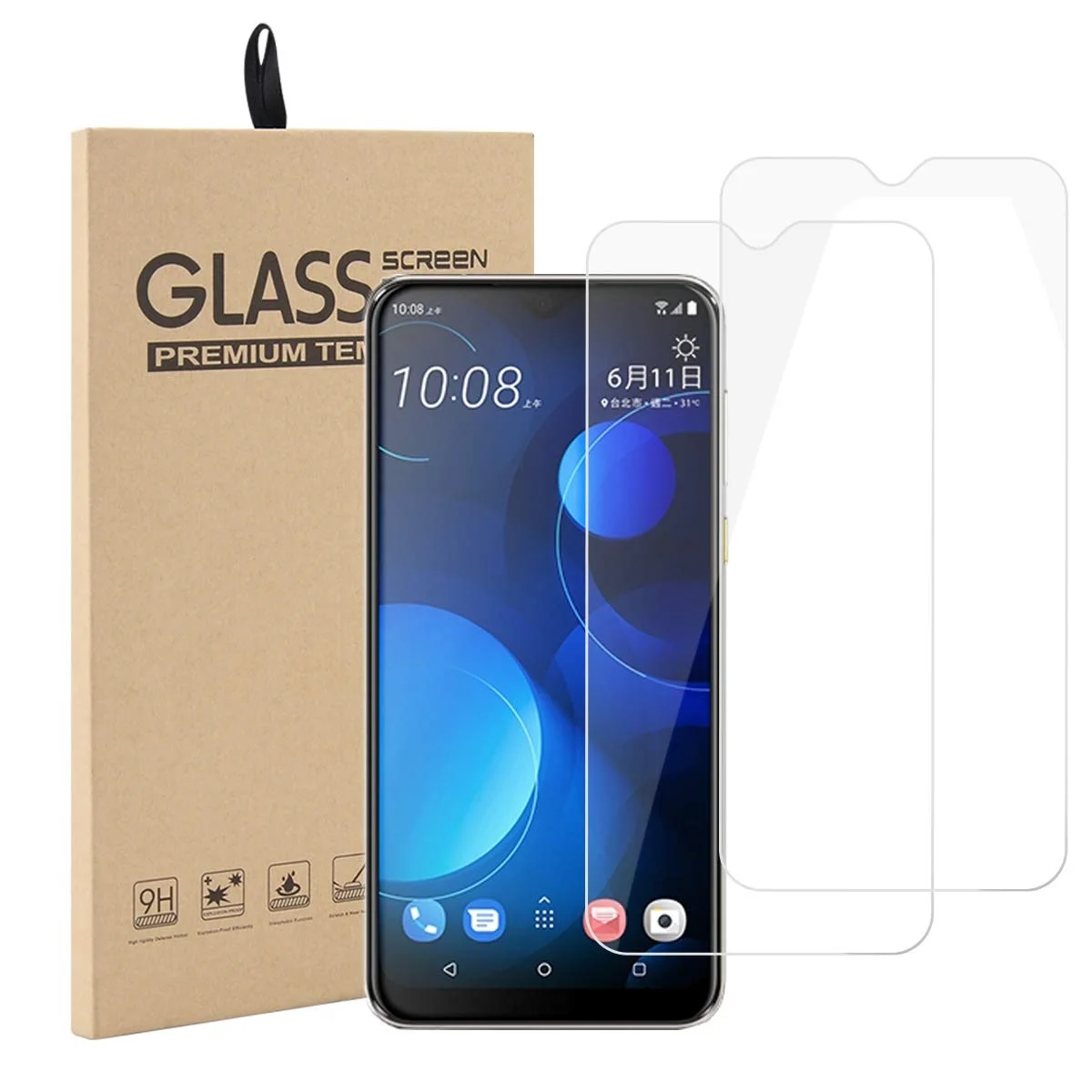 Tempered Glass For Doogee S59 S40 S59 S60Lite S90 S90C S95 S88 Pro Y9 Plus N10 N20 N100 X90 X90L Screen Protector Doogee X95 Pro