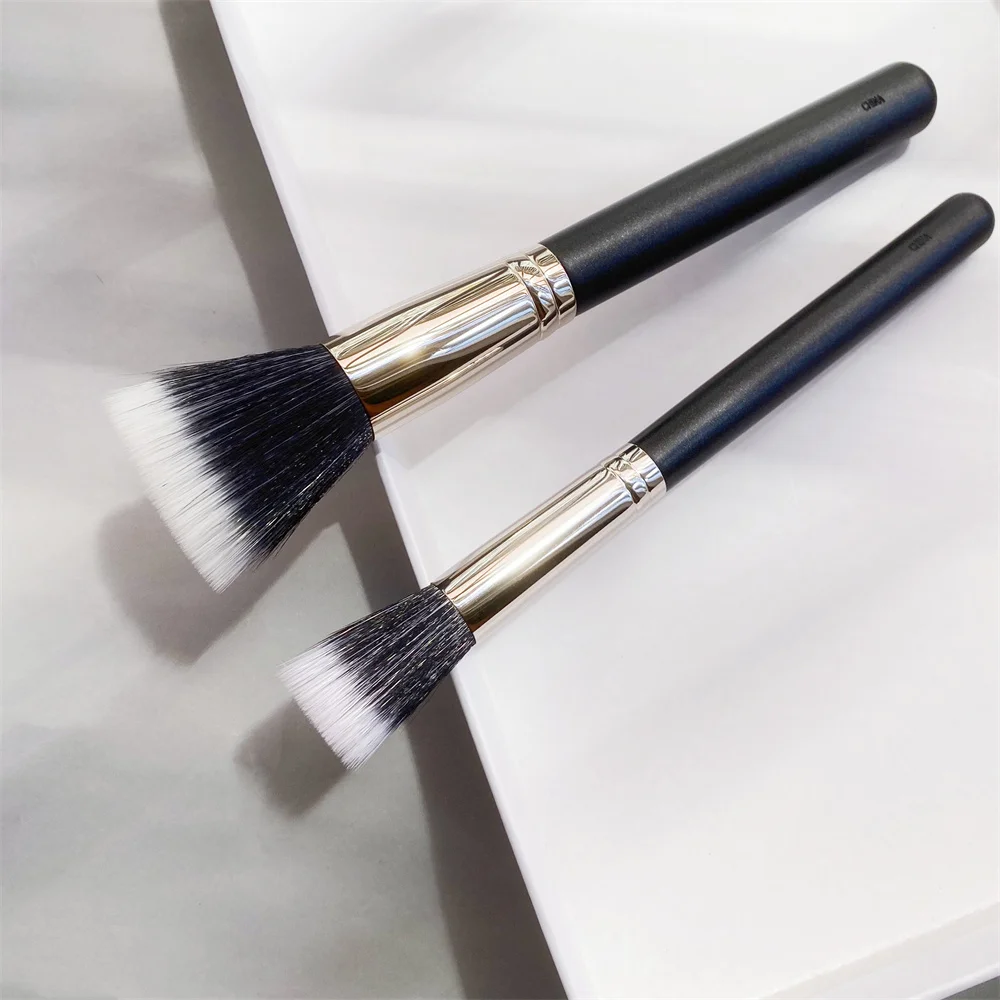 The Duo Fibre Face Brush 187/188 Large/Small - Multi-purpose lightweight Face Powder Foundation Cream Contour Brush