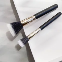 The Duo Fibre Face Brush 187/188 Large/Small - Multi-purpose lightweight Face Powder Foundation Cream Contour Brush