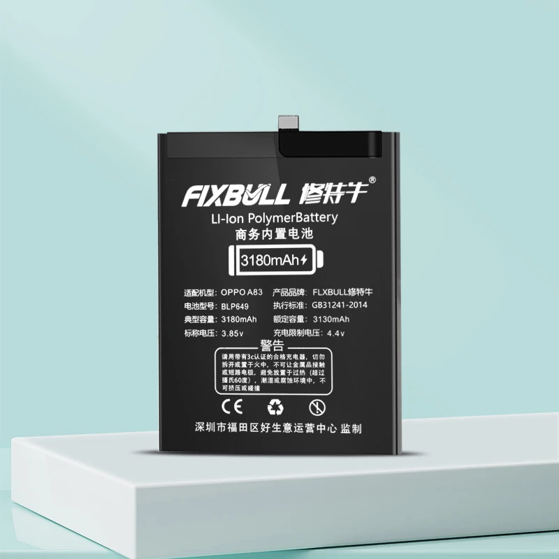 

FIXBULL Hight Capacity battery for OPPO A9 A11 A15 A32 A33 A37 A52 A57 Mobile Phone oppo A59 A72 A77 A79 A83 A91 K3 K5 Batteries