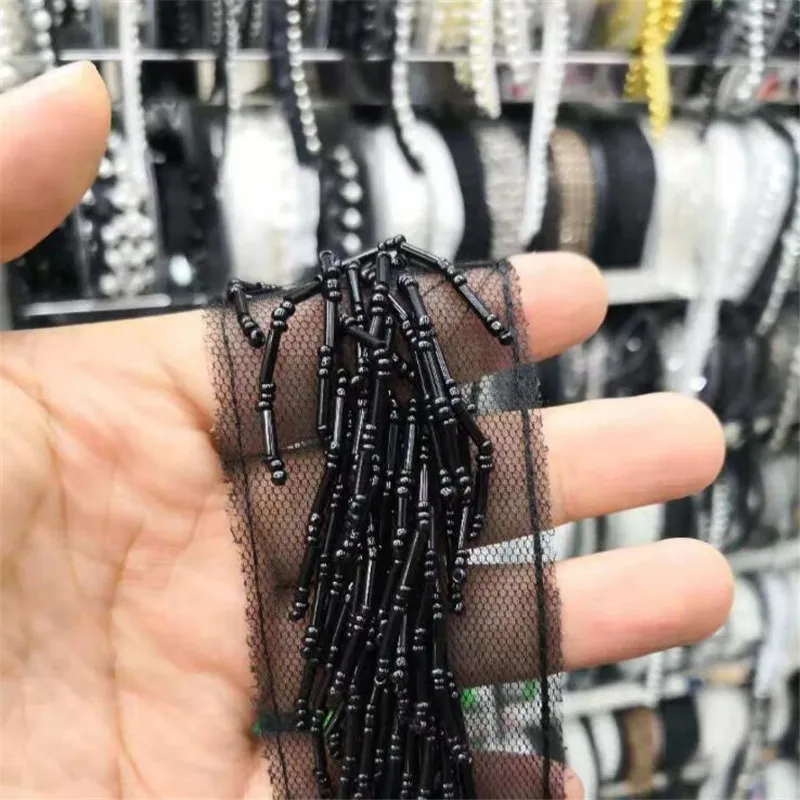 Spot diy heavy work hanging beads tube beaded lace clothes accessories skirt hand-made clothes side decoration