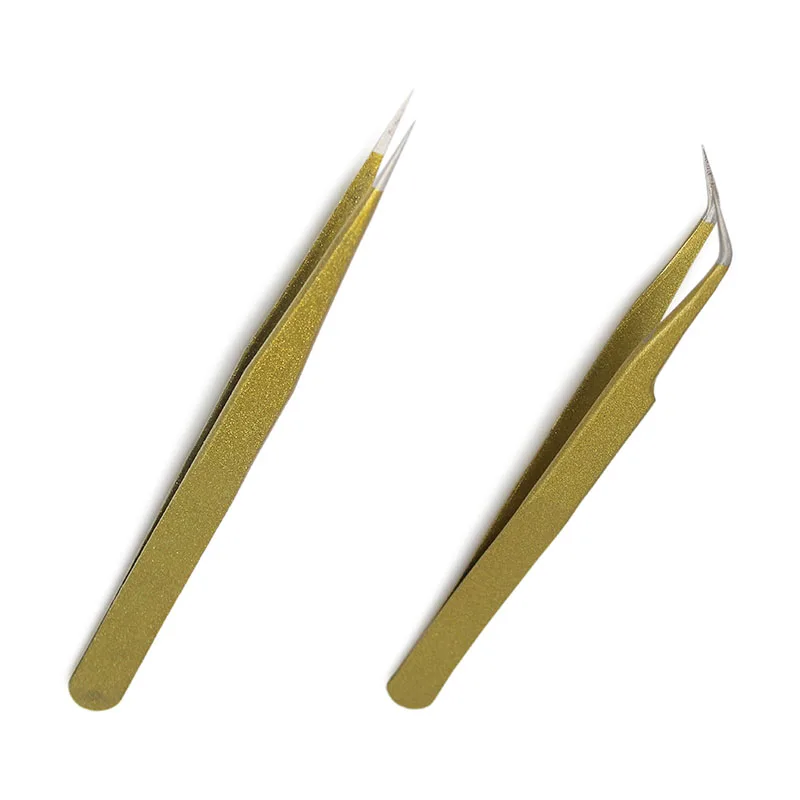 4 قطعة جديد الفولاذ المقاوم للصدأ الصناعية مكافحة ساكنة كاذبة رمش منحني الملقط أدوات ماكياج نوعية ممتازة مجانية