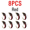 8pcs Red Color